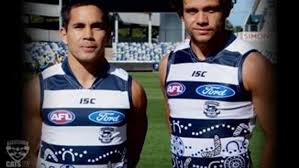 She has been heavily involved at the cats for the last 15 years and it's very fitting corrina is designing the first indigenous aflw guernsey as her son 'bj' designed the first indigenous afl guernsey for the club. Cats First Indigenous Guernsey
