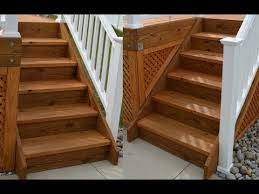 How I Build Outdoor Deck Stairs Youtube