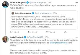 A proposta surgiu, em acordo com a associação. Escandalo Em Discussao Pelas Redes Sociais Joice Hasselman Acusa Carla Zambelli De Nao Devolver Roupas Emprestadas Deputada Rebate Fala De Presente E Anuncia Devolucao Blog Do Bg