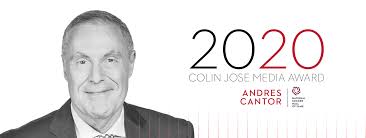 Andrés Cantor Named 2020 Colin Jose Media Award Winner