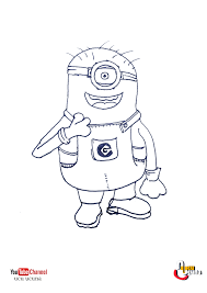 How To Draw Minion Step By Step Easy Merhaba Herkese Bugun Size Bu Sevimli Minion Cizme Yi Ve Boyama Yi Gosterecegim Bu Videoda Renkl Sanat Egitimi Sanat Cizim
