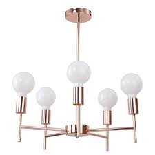 Piper 5 Light Fitting Satin Copper At Homebase Co Uk Copper Lighting Light Fittings Outdoor Living Diy