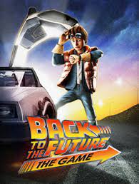Einstein has returned from the past or future with the delorean. Back To The Future The Game Wikipedia