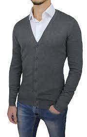 Un gris lumineux facile à porter. Pullover Strick Redwood Gilet Cardigan Capuche Slim Fit Homme Gris Et Noir Kleidung Accessoires Thelanguagemall Org