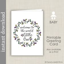 These fun and easy baby shower activities are instant downloads, so simply download and print as many times as you need. Printable Baby Card Baby Shower Card Baby Congratulations Etsy
