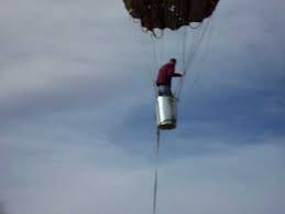 home made hot air ballon crash landing