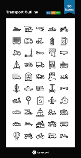Download Transport Outline Icon Pack Available In Svg Png Eps Ai Icon Fonts Outline Icon Icon Pack