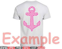 Download Nautical Anchor Svg Silhouette Clipart Navy Boat Marine Monogram Ocean Sea 674s