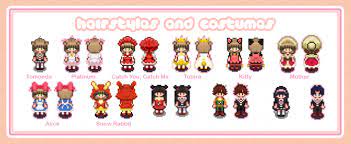 A Selection Of Hairstyles Hats Shirts And Skirts Inspired By Cardcaptor Sakura Including 7 Of Sakura S Iconic Costumes Cardcaptor Sakura Cardcaptor Sakura