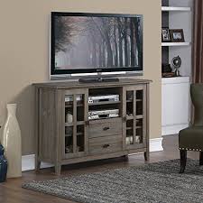 Enclosed back panel with easy cord access. I Like The Height On This One Tv Media Stands Tall Tv Stands Fireplace Entertainment Center
