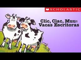 4 Scholastic S Click Clack Moo Cows That Type Espanol Youtube Vacas
