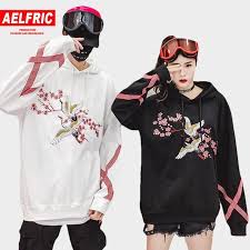 Aelfric Flower Animal Embroidery Pullover Hoodie Men Chinese Style Casual Hoodies Sweatshirts Fashion Hi Hoodie Fashion Sweatshirt Fashion Hoodies Men Pullover