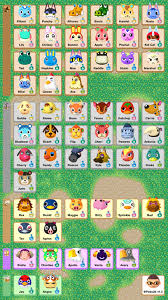 Animal Crossing Pocket Camp Phone Sized Reference Sheet Updated With Boots Ava Sprink Animal Crossing Pocket Camp Animal Crossing Villagers Animal Crossing