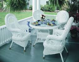 Pin By Wicker Home Patio Furniture On Porch White Wicker Furniture Wicker Dining Set Outdoor Wicker Furniture