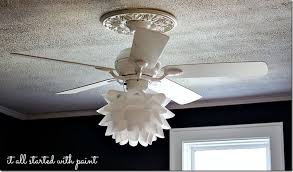 These clips are normally thin metal and can easily be unfastened with just a little climb down from the ladder while you are still clutching to the removed ceiling fan light cover and holding the ladder with the second hand, this will. It S A Bird It S A Plane It S A Ceiling Fan It All Started With Paint Fan Light Covers Fancy Ceiling Fan Ceiling Fan Light Kit