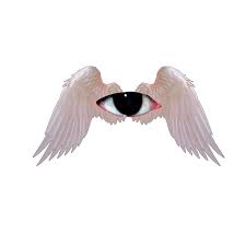 angel wings eye eyes weirdcore sticker by @iamfamousnot