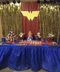 Wonder Woman Birthday Theme Party Handmade Budget Friendly Wonder Woman Birthday Party Woman Birthday Party Birthday Decorations