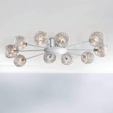 Maybe you would like to learn more about one of these? Wired Modern Ceiling Light Flush Mount Fixture Sputnik Chrome 38 Wide 10 Light Glass Orb For Bedroom Kitchen Living Room Hallway Bathroom Possini Euro Design Buy Online In Aruba At Aruba Desertcart Com Productid