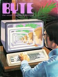 Computational Magazine Cover Art For Byte The Small Systems Journal Has Us Nostalgic For A Bygone Retro Digital Dreamworld Retro Art Retro Retro Futuristic