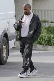 Kanye West Wearing Braindead Sweatpants On Looklive Kanye West Outfits Kanye Fashion Kanye West Style