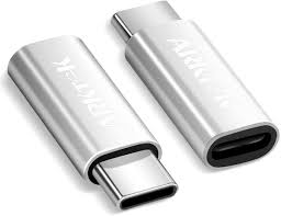Amazon Com Usb C Adapter Arktek I Os Lighting Cable Female To Usb Type C Male Charging Adapter For Galaxy S20 Note 10 Pixel 4 And More 2 Pack Silver Electronics