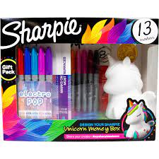 This is my version of the gift card boxes that you may have seen online. Sharpie Unicorn Money Box Kit Big W