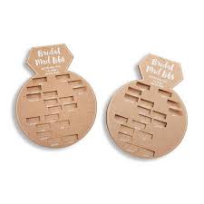 Common gift ideas include vases, cookware, champagne glasses, sleepwear, fine linens, picture frames, and home decor items. 50ct Bridal Shower Game Cards Target