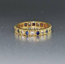 Sapphire Spinel Eternity Band Ring Boylerpf Eternity Band Ring Eternity Bands Band Rings
