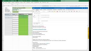 Send Emails From Excel List With Formated Text Template Placeholders And Attachements Rtf Html Vba Youtube