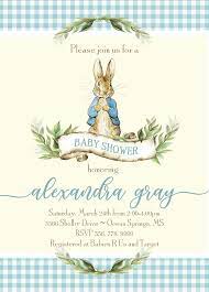 Vintage Peter Rabbit Baby Shower Invitation Digital File Printable Girl Boy Coed Beatrix Potter Couples Bunny Wording Can Be Changed Rabbit Baby Shower Invitations Baby Shower Invitation Cards Rabbit Baby Shower