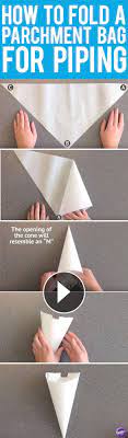 Learn How To Fold A Parchment Bag For Piping Cake Decorating Tips Frosting Recipes Cookie Decorating