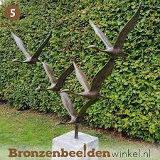 Nr 5 Cadeau Man 75 Jaar De 5 Ganzen Bbwf5g Tuinbeeld Verjaardagscadeaus Tuinbeelden