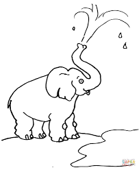 The original format for whitepages was a p. Elephant Blow Water Out Of His Trunk Coloring Page Free Coloring Library