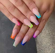 Para poder colocarlas necesitaras de un dispositivo especial. Unas Neon Una Tendencia Para Este Ano Que Debes Tener Mujer De 10 Guia Real Para La Mujer Actual Enterate Ya Manicura De Unas Unas Cortas De Acrilico Disenos Para Unas Largas