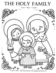 Coloring virgin mary mother mary coloring pages printable. Holy Family Coloring Page Immaculate Heart Coloring Pages