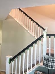 The image is png format and has been processed into transparent background by ps tool. How To Paint Your Stair Railing And Banister Black From 30daysblog