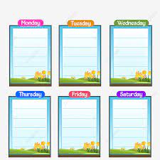 Check spelling or type a new query. Gambar Jadual Harian Isnin Hingga Sabtu Comel Jadual Susunan Acara Vektor Png Dan Clipart Untuk Muat Turun Percuma