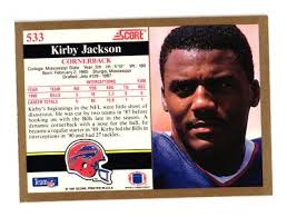 1991 Score #533 Kirby Jackson Buffalo Bills