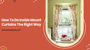 For inside mount, the valance is ready to hang from a simple tension rod (not included) and requires no hardware or drilling. How To Do Inside Mount Curtains The Right Way