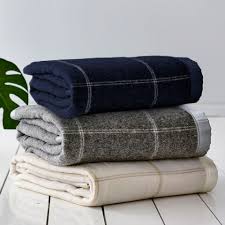 Shop securely on woolovers uk. Australian Wool Blend Check Blanket Light Speed Marketing