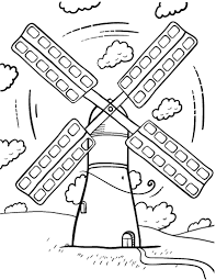 These adorable creatures steal our hearts and if you own one or a few, you know the comfort just petting a cat can bring. Free Windmill Coloring Page