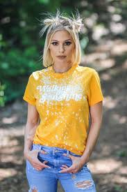 Walkin On Sonshine Tee Bleached Bleach Shirt Diy Bleach T Shirts Bleach Shirts