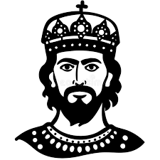 Ancient King Black White Stock Illustrations