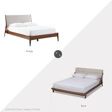 I modified the measuremnts to build a queen bed frame instead. Daily Find West Elm Wright Upholstered Bed Copycatchic
