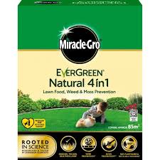 Here is another little secret i use time to time to get my lawn going and give it a quick boost of growth. Miracle Gro Natural 4 In 1 Lawn Food Weed Moss Prevention 85m Notcutts