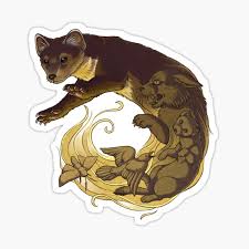 Pine Marten Stickers Redbubble