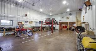 This Hobby Garage Was Built For Mike Of Jackson Wy Special Features Morton S Hi Rib Steel Wood S Morton Building Farm Storage Buildings Morton Building Homes