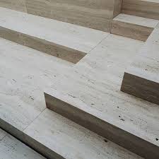 Travertine Steps Towards The Rooftop Swimming Pool At Our Penthouse Project At The Mas In Antwerp Dietervandervelpenar Travertine Steps Tile Steps Travertine