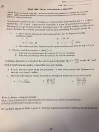 Practice this lesson yourself on khanacademy.org right now 3 роки тому. Solved Name Class Time Math 1110 Extra Credit Reading Chegg Com