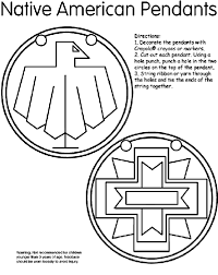 Native american mandala coloring page. Native American Pendants Coloring Page Crayola Com